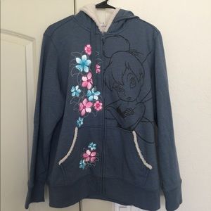 Disney Parks Tinkerbell Zip-Up Sweatshirt